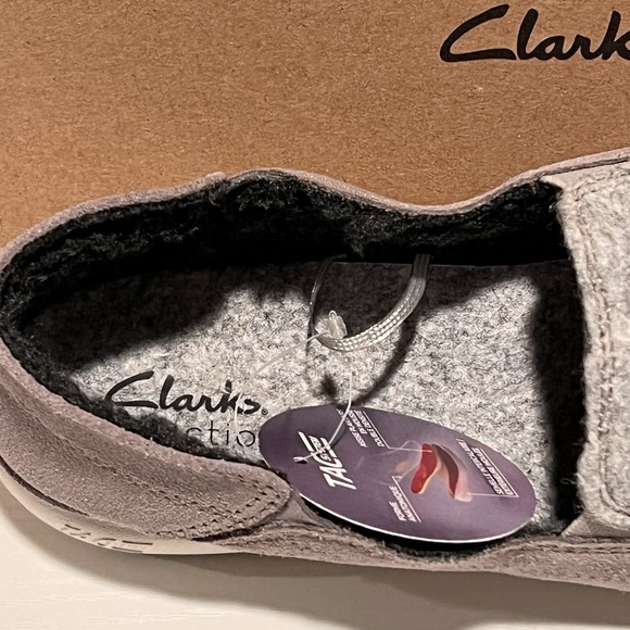 Clarks Men\'s Gorwin Step Grey Suede Casual Loafer Shoes Size 8.5M main image 4